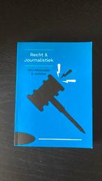 Recht & Journalistiek, Ophalen of Verzenden, Zo goed als nieuw