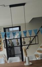 Lamp Hanglamp Eettafel Industrieel Zwart Goud, Ophalen, Zo goed als nieuw, Metaal, Minder dan 50 cm