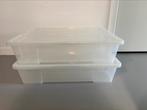 2 X IKEA samla transparant opbergbakken, Doe-het-zelf en Verbouw, Ophalen, Doos, 40 tot 60 cm, Minder dan 35 cm