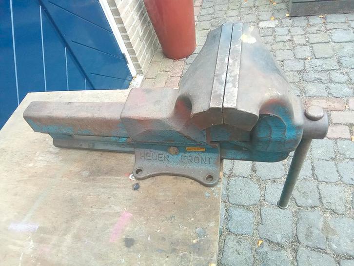 Bankschroef Heuer Front 160, Doe-het-zelf en Verbouw, Werkbanken, Gebruikt, Bankschroef, Ophalen