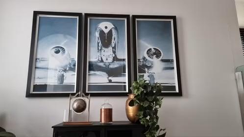 Drieluik New York fotolijst, Huis en Inrichting, Woonaccessoires | Lijsten, Zo goed als nieuw, 75 cm of meer, 50 tot 75 cm, Hout