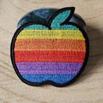 Strijk embleem applicatie Patch Regenboog appel, Hobby en Vrije tijd, S, Nieuw, Ophalen of Verzenden, S