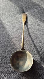 Antieke tinnen soeplepel met merk, Antiek en Kunst, Ophalen of Verzenden