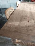 Prachtige oudhouten eiken eettafel, Huis en Inrichting, Ophalen, 200 cm of meer, 50 tot 100 cm, Zo goed als nieuw