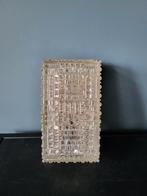 Vintage wandlamp plafondlamp glas rechthoekig, Ophalen of Verzenden, Zo goed als nieuw, Glas