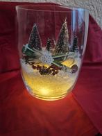 Decoratief glas met wintertafereel, Ophalen, Nieuw