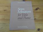 Stephen dodgson - seven miniatures - viola / piano, Muziek en Instrumenten, Bladmuziek, Ophalen of Verzenden, Zo goed als nieuw