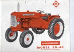 folder Allis Chalmers ED 40 tractor, Ophalen of Verzenden, Gelezen