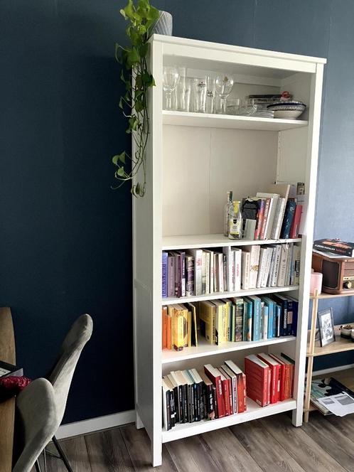 Witte boekenkast, Huis en Inrichting, Kasten | Boekenkasten, Gebruikt, 50 tot 100 cm, 150 tot 200 cm, 25 tot 50 cm, Met plank(en)