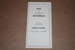 Oude plattegrond van Rotterdam - Uitg. Rijnhotel - ca 1955 !, Boeken, Atlassen en Landkaarten, Gelezen, Ophalen of Verzenden, Landkaart