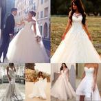 Nieuwe trouwjurken max. €849 34 36 38 40 42 44 46 48 50, Kleding | Dames, Trouwkleding en Trouwaccessoires, Ophalen, Nieuw, Wit