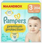 Maandbox pampers 3 premium protection 204 stuks, Nieuw, Overige merken, Overige typen, Ophalen