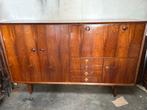 Highboard wandkast, palissander wandmeubel, vintage meubel, Ophalen, Gebruikt