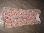 Serendipity beige jurk met rode en roze bloemen maat 42, Beige, Maat 42/44 (L), Ophalen of Verzenden, Serendipity