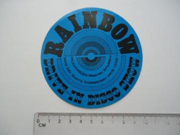 sticker oud RAINBOW drive in liempde boxtel dobbelsteen  beschikbaar voor biedingen