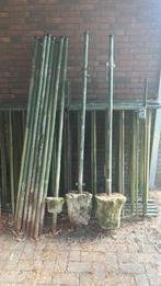 Aluminium Hekwerk - Groen (Overbodig), Tuin en Terras, Tuinhekken en Hekwerk, Ophalen, Met poort, Gebruikt, Aluminium