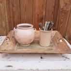 Oud grote mangelbak, Ophalen of Verzenden, Gebruikt, Hout