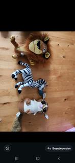 Madagascar Knuffels - Leeuw, Zebra, Maki, Ophalen of Verzenden, Zo goed als nieuw, Overige typen