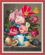 # Borduurpatroon; Bloemstuk 1 #, Verzenden, Nieuw, Handborduren, Patroon