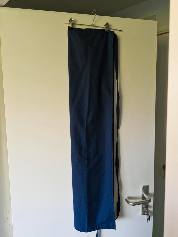 Blauwe Kokssloof (lang) - Universele Maat, Huis en Inrichting, Keuken | Textiel, Zo goed als nieuw, Schort, Blauw, Ophalen of Verzenden