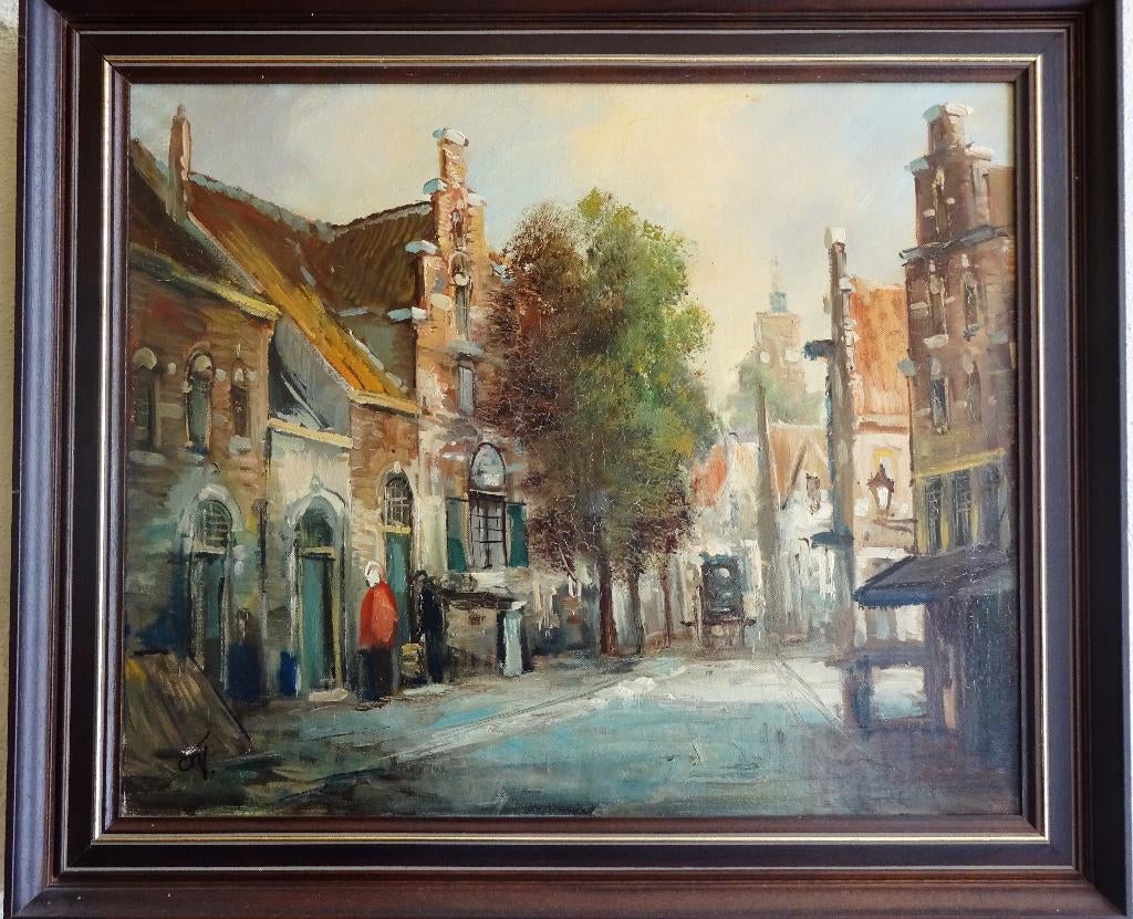 19e eeuws olieverfschilderij, Ophalen