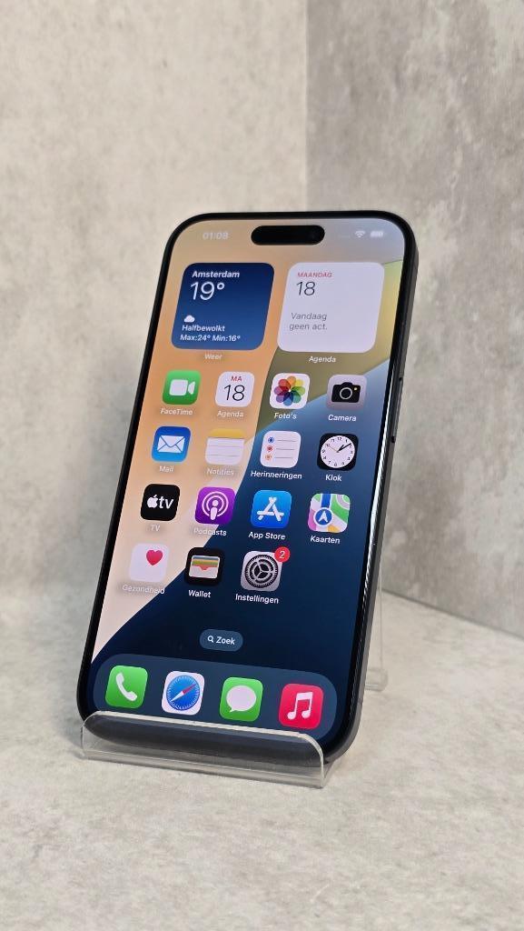 Apple iPhone 15 Pro 128GB Blauw, Telecommunicatie, Mobiele telefoons | Apple iPhone, Zo goed als nieuw, 128 GB, Zonder abonnement