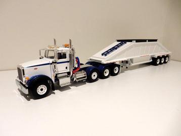 First Gear 50-3481 Peterbilt 367 8x4 + Bottom dump trailer  beschikbaar voor biedingen