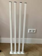 Witte metalen tafelpoten (75cm hoog), Huis en Inrichting, Tafelonderdelen, Ophalen, Tafelpoot, Minder dan 50 cm, 50 tot 100 cm