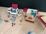 Schleich woonwagen en mobiele dierenarts, Kinderen en Baby's, Speelgoed | Overig, Ophalen, Gebruikt, Jongen of Meisje