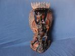 Groot houten snijwerk Vishnu op Garuda Bali Indonesie h 40,4, Antiek en Kunst, Ophalen of Verzenden