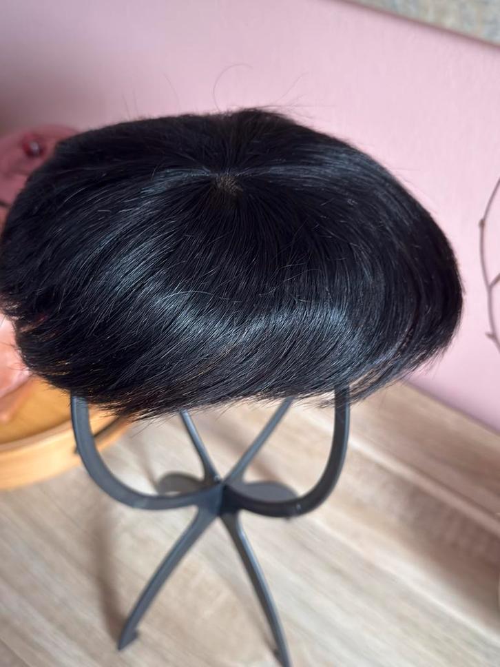 Heren Pruik Zwart Echt Haar - Voller Haar!, Sieraden, Tassen en Uiterlijk, Uiterlijk | Haarverzorging, Nieuw, Pruik of Haarverlenging