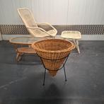 Vintage ROHÉ NOORDWOLDE rotan meubilair fauteuil tafel mand, Ophalen, Huis en Inrichting