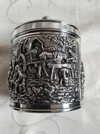 Douwe Egberts theebus suikerpot verzilverd, Antiek en Kunst, Ophalen of Verzenden