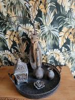 Decoratieve set op dienblad, Ophalen, Gebruikt, Rond, Metaal