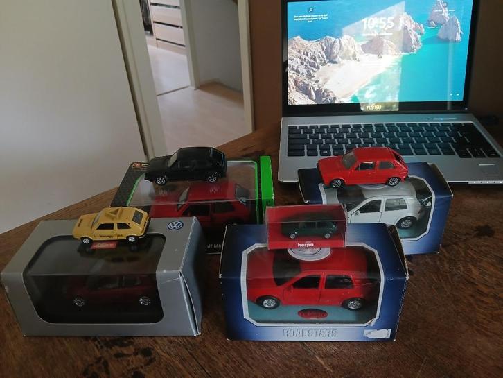 Modelauto’s 7x VW Golf Diverse typen, Hobby en Vrije tijd, Modelauto's | Overige schalen, Nieuw, Auto, Ophalen of Verzenden