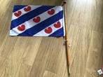 Friese vlag met stok. Voor op een boot / sloep, Diversen, Vlaggen en Wimpels, Ophalen of Verzenden, Gebruikt