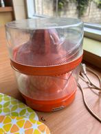 Vintage Erres oranje citrus-sinaasappelpers en onderzetters, Witgoed en Apparatuur, Keukenmixers, Ophalen, Gebruikt