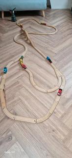 Houten treinbaan rails, Kinderen en Baby's, Speelgoed | Houten speelgoed, Ophalen of Verzenden, Zo goed als nieuw