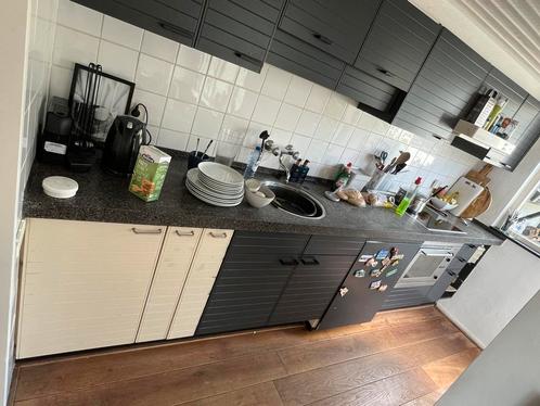 Dikke granieten aanrechtblad +/- 3440x600x60mm, Huis en Inrichting, Keuken | Keukenelementen, Gebruikt, Minder dan 100 cm, 200 cm of meer