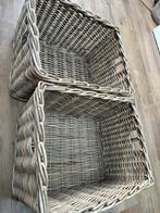 2 nette rotan manden (groot), Huis en Inrichting, Ophalen, Zo goed als nieuw, Rechthoekig, Riet