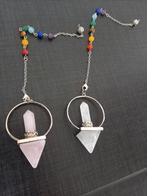 Spirituele Pendel van rozenkwarts of bergkristal., Ophalen of Verzenden, Nieuw