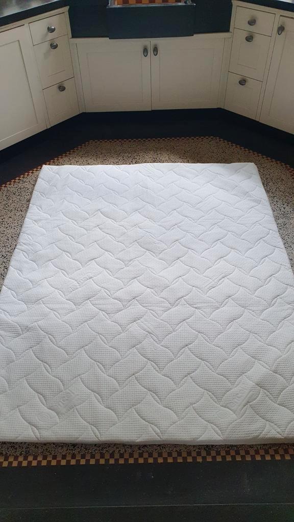Nieuwe Tencel topperhoes 160x200x7.5, Huis en Inrichting, Slaapkamer | Matrassen en Bedbodems, Nieuw, 160 cm, 200 cm, Tweepersoons