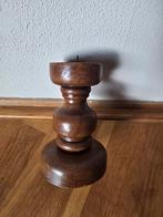Handgedraaide houten kaarsenkandelaar, Ophalen of Verzenden, Overige materialen