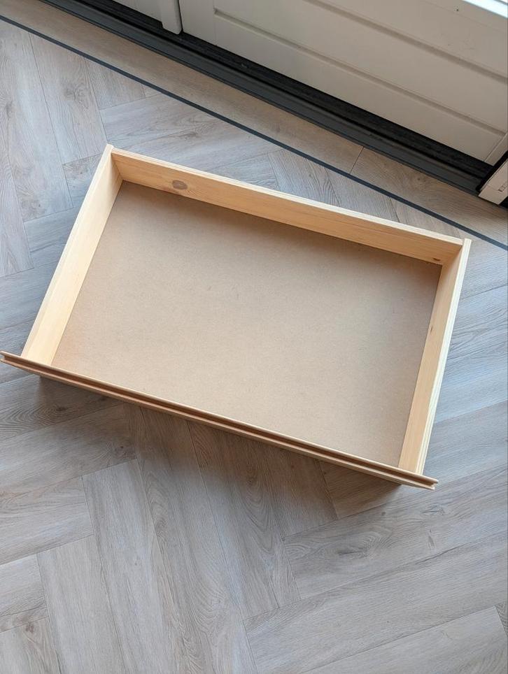 Ikea Ivar lade 80x50x18 grenen incl zijsteunen, Huis en Inrichting, Woonaccessoires | Wandplanken en Boekenplanken, Gebruikt, Ophalen