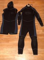 BARE Elastec;  Wetsuit + bijpassende shorty.  7 mm  maat L/G, Ophalen of Verzenden, Zo goed als nieuw, Duikpak