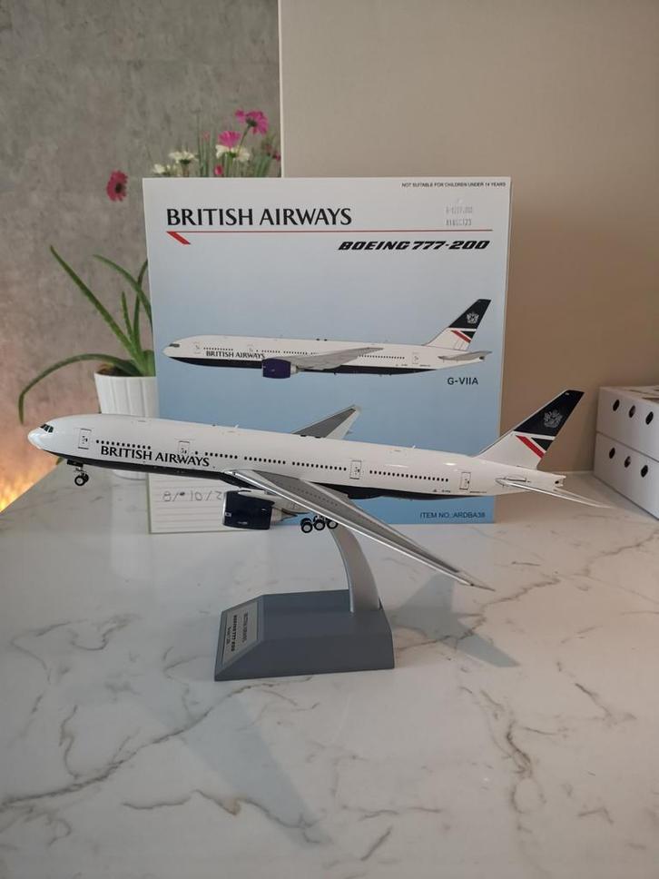 British Airways B777-200 ARD200 1:200 Reg. G-VIIA ARDBA38, Hobby en Vrije tijd, Modelbouw | Vliegtuigen en Helikopters, Nieuw