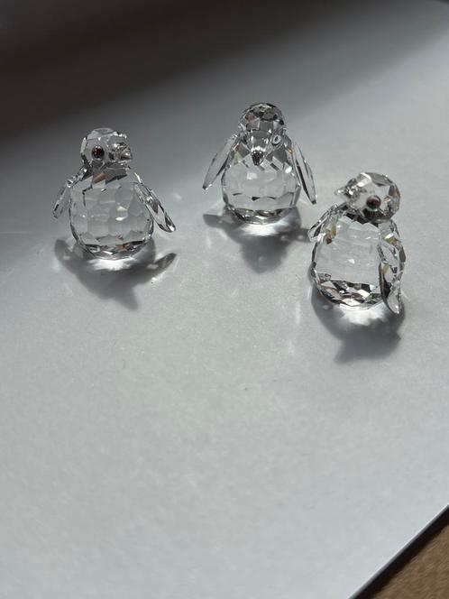 Swarovski Kristal Pinguïns Set in Doos A 7661 NR 000 003 Oos, Antiek en Kunst, Antiek | Glas en Kristal, Ophalen of Verzenden