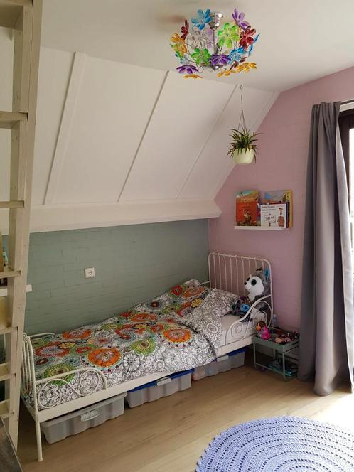 Meegroeibed Ikea, Kinderen en Baby's, Kinderkamer | Bedden, Zo goed als nieuw, 180 cm of meer, 70 tot 85 cm, Lattenbodem, Matras