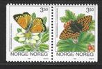 NOORWEGEN 1143-1144 insecten vlinders motten natuur 1994 str, Dier of Natuur, Verzenden, Postfris