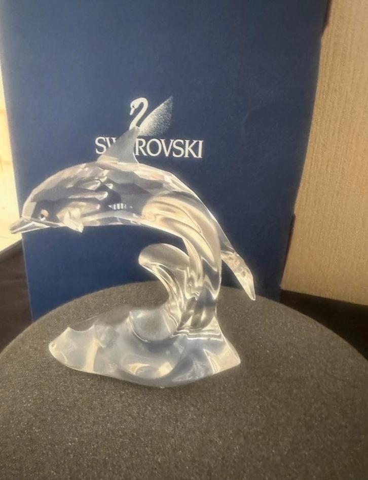 Swarovski Orka Dolfijn Kristal, Verzamelen, Swarovski, Zo goed als nieuw, Figuurtje, Ophalen of Verzenden
